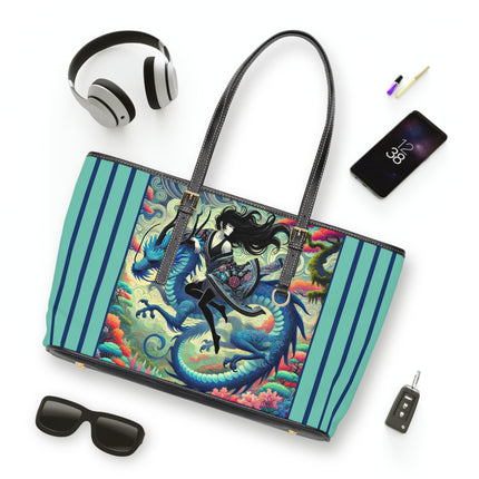 Mystic Guardian of the Sky PU Leather Shoulder Bag