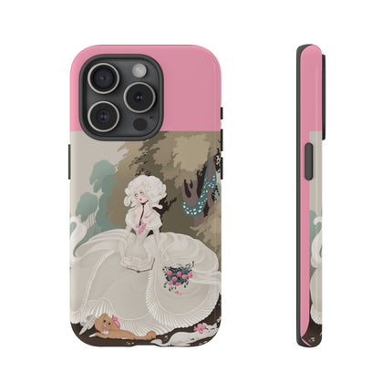 Rococo Garden Reader Phone Case – Whimsical Elegance & Timeless Charm