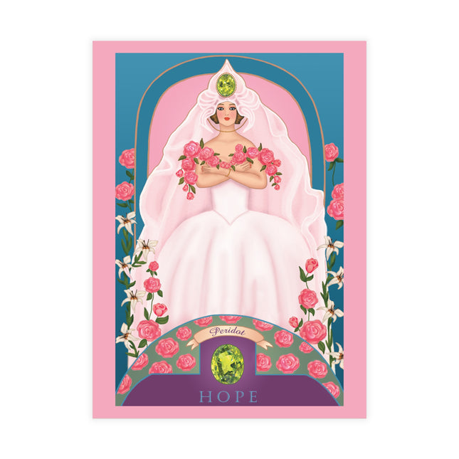 August & Peridot (from the Gem Series) by Sofia Chiostri (envelopes included) - Bundles of 10, 30, 50 Pieces