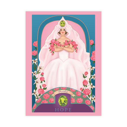 August & Peridot (from the Gem Series) by Sofia Chiostri (envelopes included) - Bundles of 10, 30, 50 Pieces