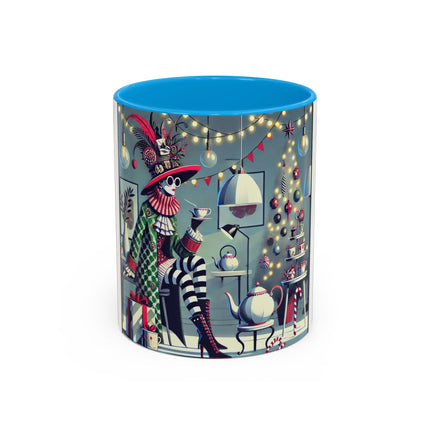 Whimsical Christmas Tea Party Colorful Mugs (11oz, 15oz)