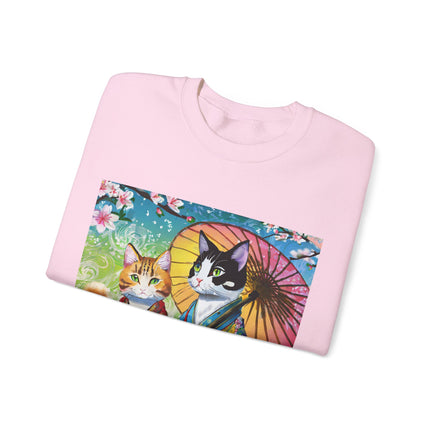 Kimono Kitties Unisex Heavy Blend™ Crewneck Sweatshirt