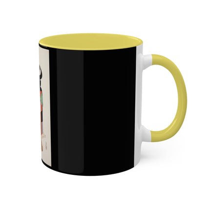 Illustrations of Japanese Toys Pl.020 by Kawasaki Kyosen Colorful Mugs, 11oz