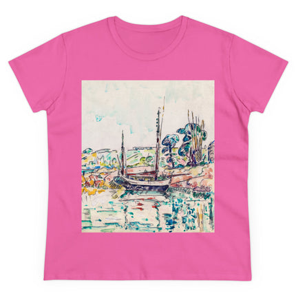 Concarneau by Paul Signac Women's Midweight Cotton Tee