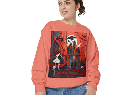Halloween Night Scene Unisex Garment-Dyed Sweatshirt