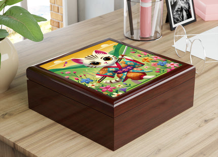 Samurai Kitten Jewelry Box