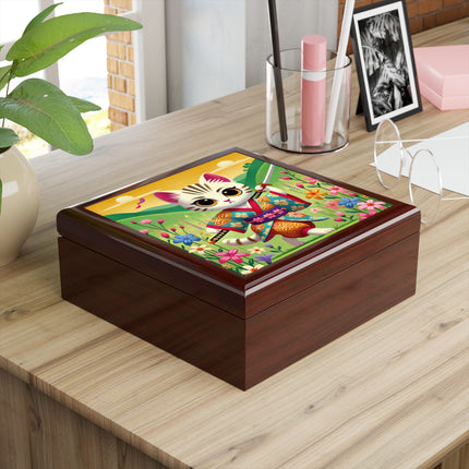 Samurai Kitten Jewelry Box