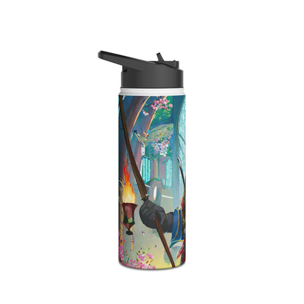 Cyberpunk Leopard Stainless Steel Water Bottle