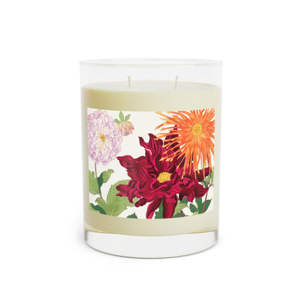 Dahlia Flower by Tanigami Kônan Scented Candle - Full Glass, 11oz - The White Tea & Fig, The Lavender & Sage, and The Ocean Mist & Moss