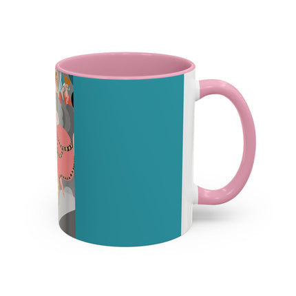 Celestial Masquerade Colorful Mugs – Theatrical Elegance & Floating Whimsy
