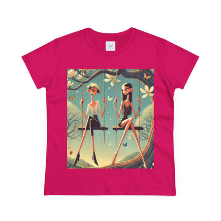 Whispers on the Spring Swing Cotton Tee