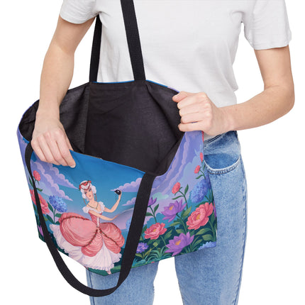 🎭🌸 The Lady Of The Secret Masquerade Weekender Tote Bag – Art Deco Garden Fantasy