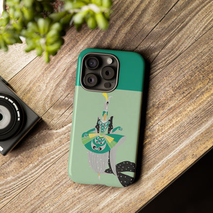 Peacock Dancer Phone Case – Opulent Glamour & Theatrical Elegance
