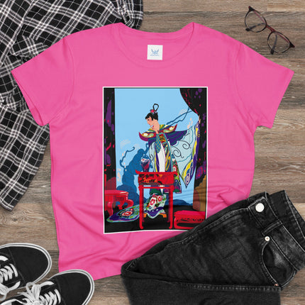 A Visual Journey by Umberto Brunelleschi Women's Midweight Cotton Tee