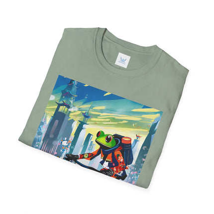 Cyberpunk Frog Softstyle T-Shirt