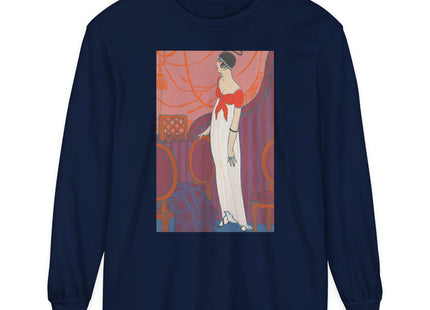 L’Entracte by Georges Lepape Garment-dyed Long Sleeve T-Shirt