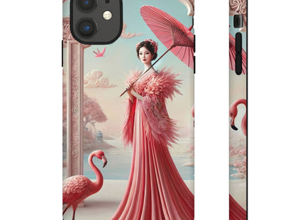 Petals, Porcelain, and Flamingos Phone Cases