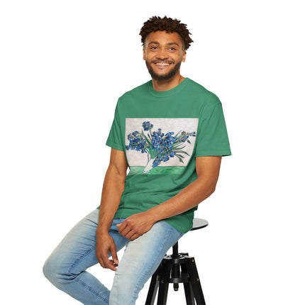 Irises by Vincent Van Gogh Unisex Garment-Dyed T-shirt