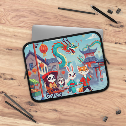 The Little Dragon and Friends Laptop Sleeve – Friendship, Adventure & Storybook Charm