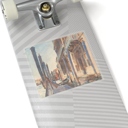 Gondola Moorings on the Grand Canal by John Singer Sargent Kiss-Cut Stickers (4 Sizes)