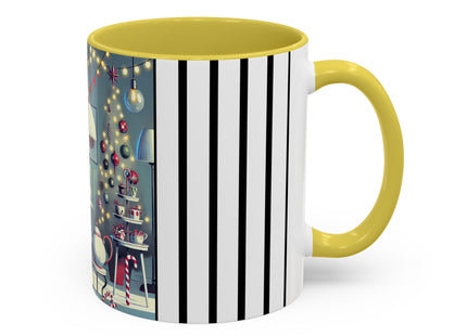 Whimsical Christmas Tea Party Colorful Mugs (11oz, 15oz)
