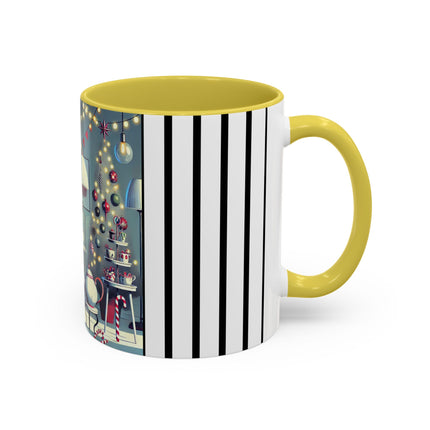 Whimsical Christmas Tea Party Colorful Mugs (11oz, 15oz)