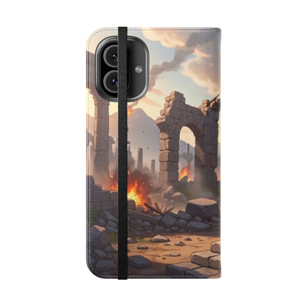 🐆🔭 The Snow Leopard Lookout Flip Case – Adventure, Curiosity & Fearless Style
