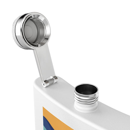 Summer Splash Stainless Steel Flask – Retro Beach Joy & Carefree Summer Vibes