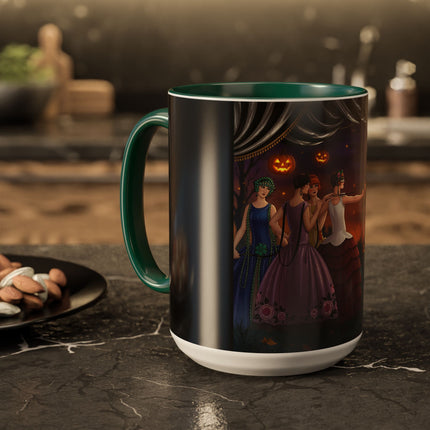 🏹🎃 Cupid's Arrow At Pumpkin Moon Manor Colorful Mug – Romantic Halloween Charm