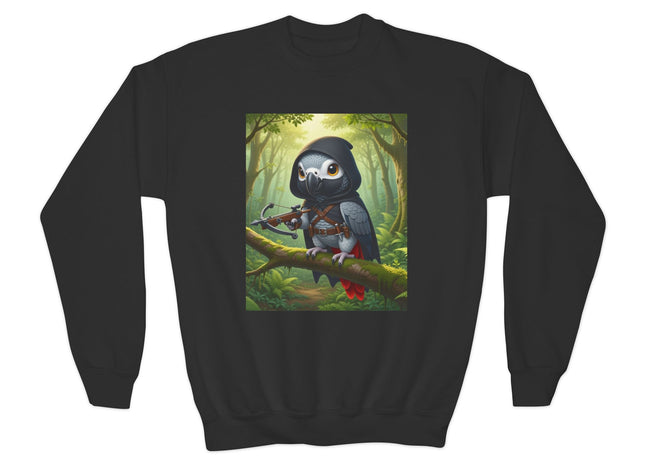 The African Grey Sentinel Youth Crewneck Sweatshirt