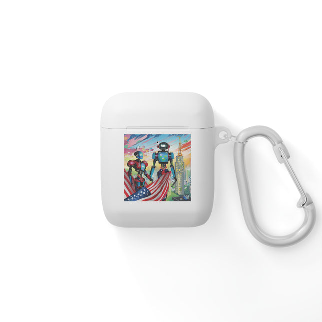 High Fashion Cyberpunk CIA Robots AirPods Case Cover