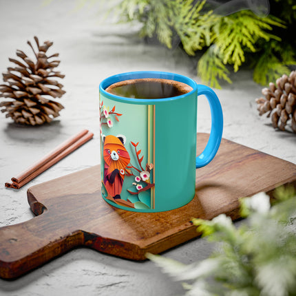 A Playful Red Panda Colorful Mugs (11oz, 15oz)