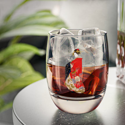 Japanese Woman by Hosoda Eishi Whiskey Glass