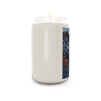 🖤🌺 The Lady Of The Gilded Midnight Flower Garden Scented Soy Candle – Art Deco Floral Elegance