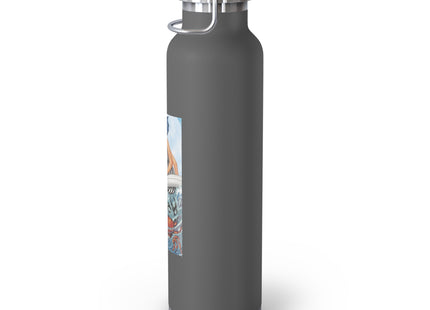 Playful Waves and Fashion Follies Copper Vacuum Insulated Bottle, 22oz