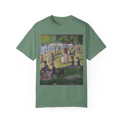 A Sunday on La Grande Jatte by Georges Seurat Unisex Garment-Dyed T-shirt