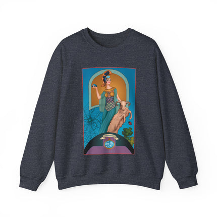 March & Aquamarine (Gem Series) by Sofia Chiostri Unisex Heavy Blend™ Crewneck Sweatshirt