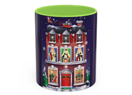 A Christmas Eve Celebration Colorful Mugs (11oz, 15oz)