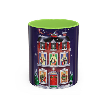 A Christmas Eve Celebration Colorful Mugs (11oz, 15oz)