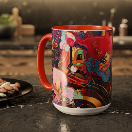 Ethereal Irises Colorful Mugs (11oz, 15oz)