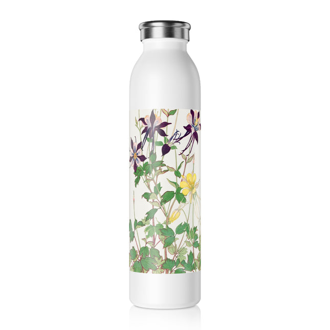 Aquilegia Flower by Tanigami Kônan Slim Water Bottle