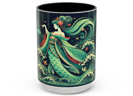 Mermaid Queen Rising from the Deep Colorful Mugs (11oz, 15oz)