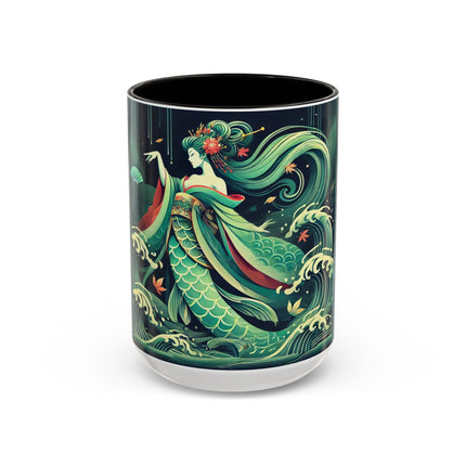 Mermaid Queen Rising from the Deep Colorful Mugs (11oz, 15oz)