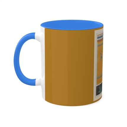 Pompeii Walls Pl.20 by Victor Steeger Colorful Mugs, 11oz