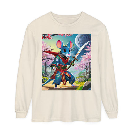 Cyber Samurai Rat Long Sleeve T-Shirt