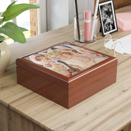 Madonna with Child Surrounded by Musical Angels by Gerda Wegener Jewelry Box
