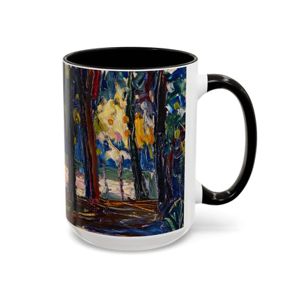 In the Park of St. Cloud by Wassily Kandinsky Colorful Mugs (11oz, 15oz)