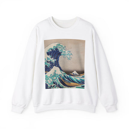 The Great Wave off Kanagawa by Katsushika Hokusai Heavy Blend™ Crewneck Sweatshirt