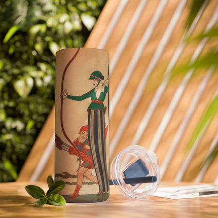 L'Arc Rouge by George Barbier Skinny Matte Tumbler, 20oz