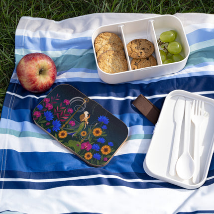 🌙🕯️ The Lady Of The Midnight Garden Bento Lunch Box – Art Deco Nocturne